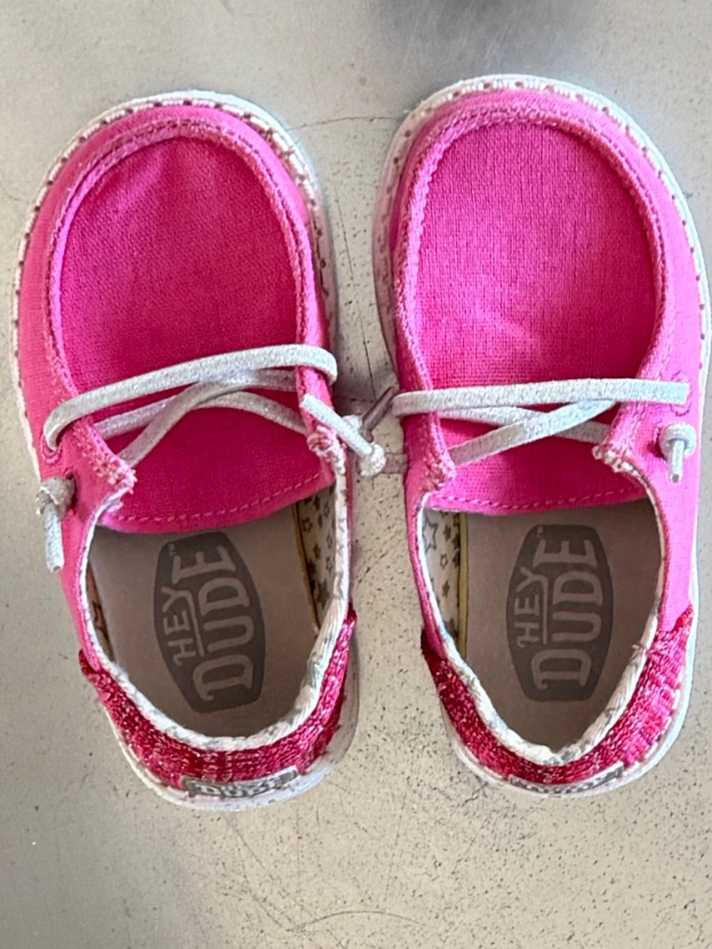 Hey Dude Wendy Funk hot pink toddler size 6